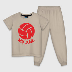 Детская пижама Volleyball my love