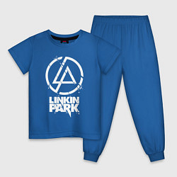 Пижама хлопковая детская Linkin Park - white, цвет: синий