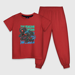 Пижама хлопковая детская Dark Speakerman, цвет: красный