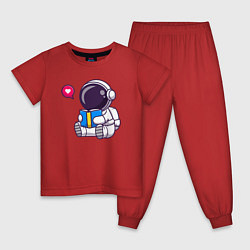 Детская пижама Космонавт читает