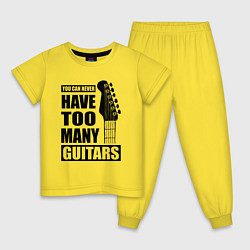 Детская пижама Не может быть много гитар