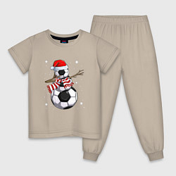 Детская пижама Soccer snowman