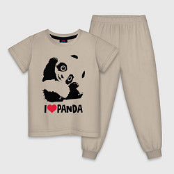 Детская пижама I love panda