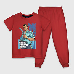 Пижама хлопковая детская GTA - Томми Версетти, цвет: красный