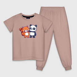 Детская пижама Милые панды
