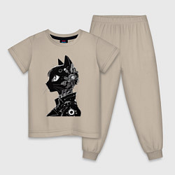 Детская пижама Кибер кошечка - аниме