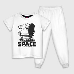 Детская пижама Космическая экспедиция лунохода