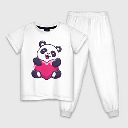Детская пижама Сердце панды