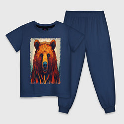 Детская пижама Медведь в лесу рычит