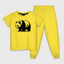 Детская пижама Стоящая чёрная панда