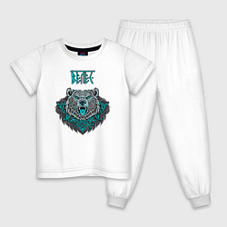 Детская пижама Славянский бог Велес - голова медведя