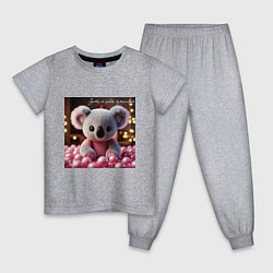 Детская пижама Игрушечная коала и надпись: зато я очень красивый