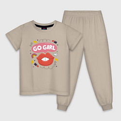 Детская пижама Go girl lips