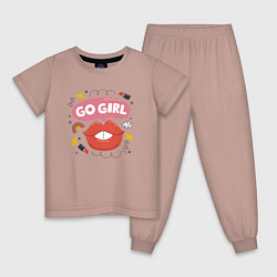 Детская пижама Go girl lips