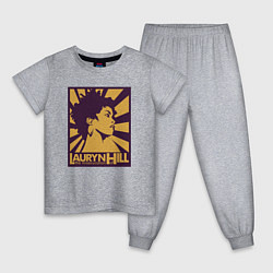 Пижама хлопковая детская Lady Lauryn Hill, цвет: меланж