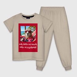 Детская пижама Овечка: жить гореть и не угаснуть, жить а не сущес