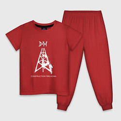 Пижама хлопковая детская Depeche Mode - cta album, цвет: красный