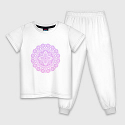 Детская пижама Сиренево-розовая мандала