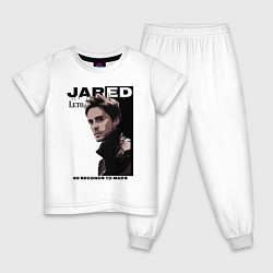 Пижама хлопковая детская Jared Joseph Leto 30 Seconds To Mars, цвет: белый