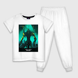 Пижама хлопковая детская Евангелион Синдзи Икари, цвет: белый