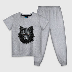 Детская пижама Графитовый волк