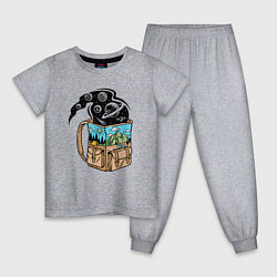 Детская пижама Космос в рюкзаке