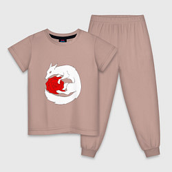 Детская пижама Лиса и роза