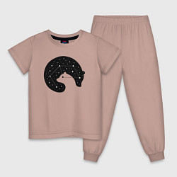 Детская пижама Большая медведица в космосе