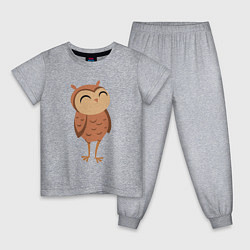 Детская пижама Довольная сова