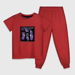 Пижама хлопковая детская Depeche Mode - Песни о вере и преданности, цвет: красный