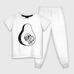 Детская пижама Космонавт и авокадо