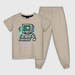 Детская пижама Компьютерный клуб