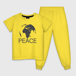 Детская пижама Peace the world