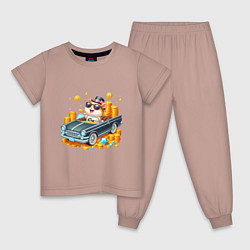 Детская пижама Хомяк миллионер на автомобиле