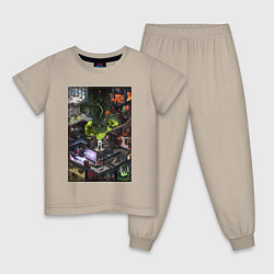 Детская пижама Half life 1 - levels and bosses