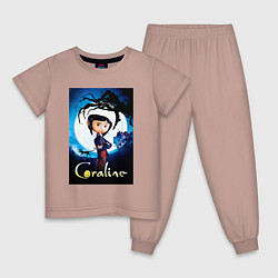 Детская пижама Coraline Jones and cat