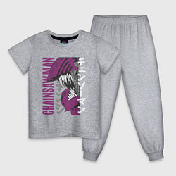 Пижама хлопковая детская Человек-бензопила Денджи chainsaw, цвет: меланж