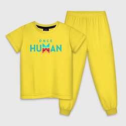 Детская пижама Once human logo