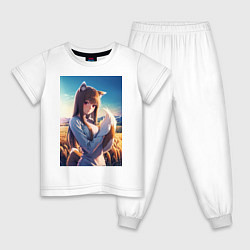 Детская пижама Волчица и пряности Холо в поле