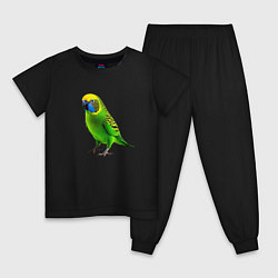 Детская пижама Зеленый попугай