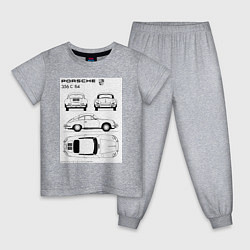 Детская пижама Машина Porsche