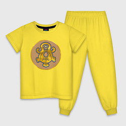 Пижама хлопковая детская Гараманты из Total War: Attila, цвет: желтый
