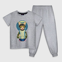 Детская пижама Котик в медитации