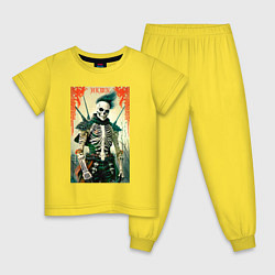 Детская пижама Готический скелет - хэллоуин