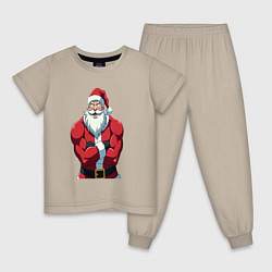 Детская пижама Дед мороз фитнес