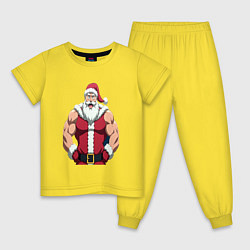 Детская пижама Дед мороз и кроссфит