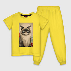 Детская пижама Мемный кот - японский стиль