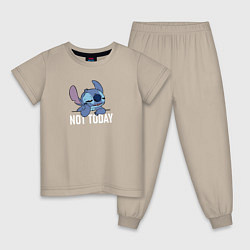 Детская пижама Not today Stitch