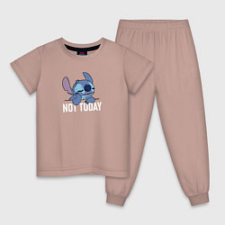 Детская пижама Not today Stitch