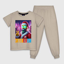 Детская пижама Simpson new year - fantasy